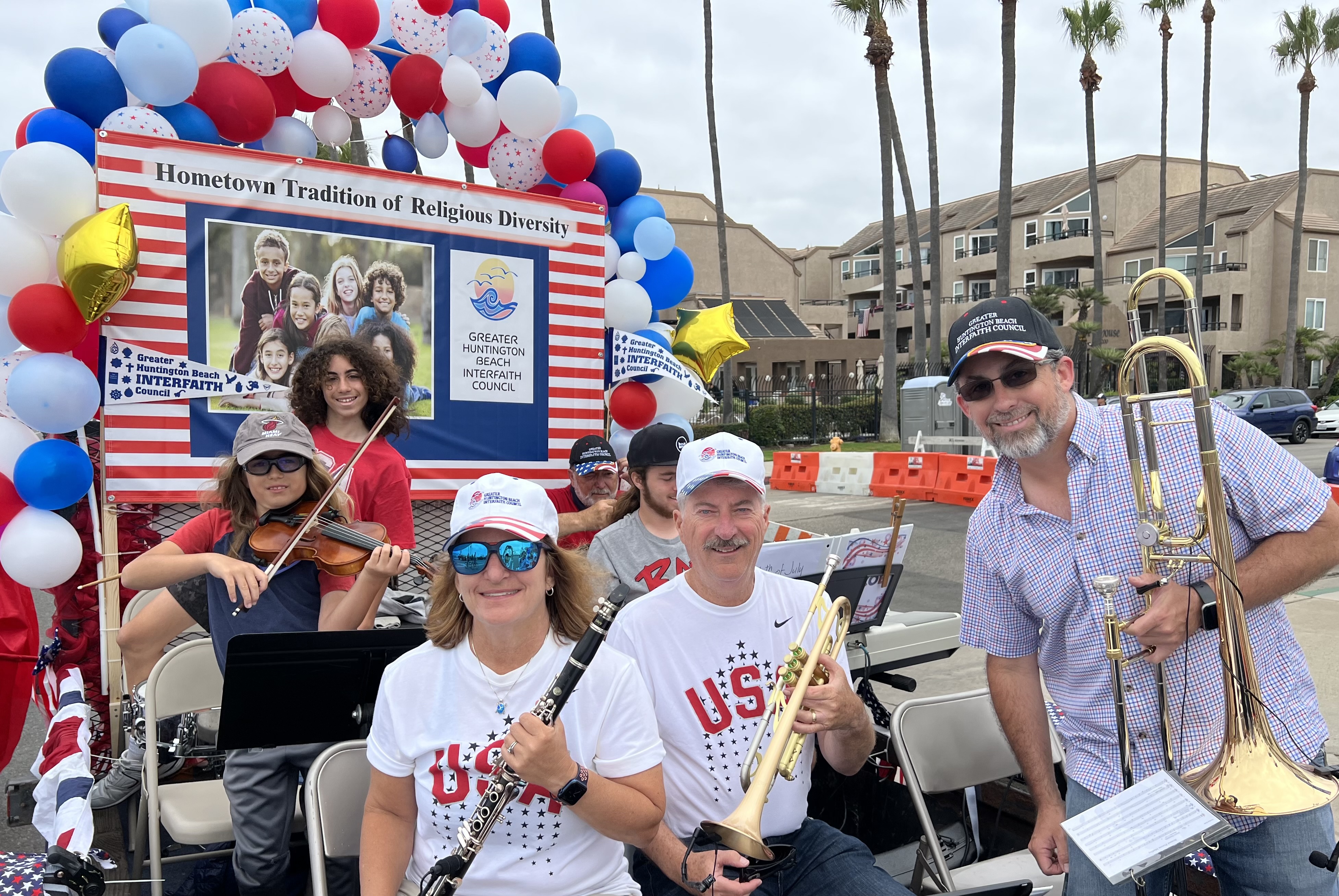 July 4th Parade band in HB